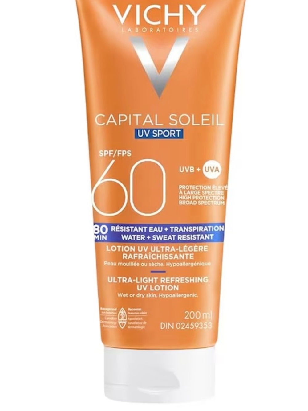 Vichy Capital Soleil SPF 60 Ultra-Light Refreshing UV Lotion — Orange
